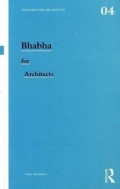 Thinkers for Architects 04 Bhabha for architects