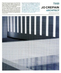 Jo Crepain Architect 73/03 Belgian architect